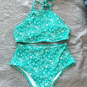 Aerie Floral bikini set